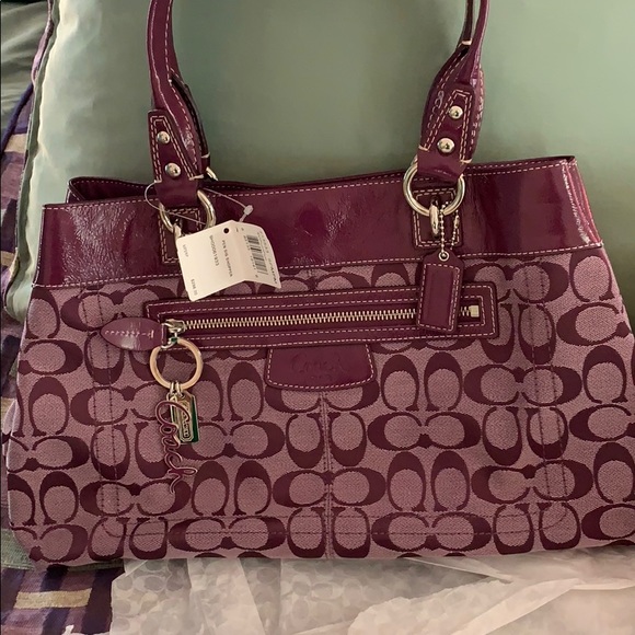 New with tags Purple Coach Purse .....$250 - Picture 5 of 5